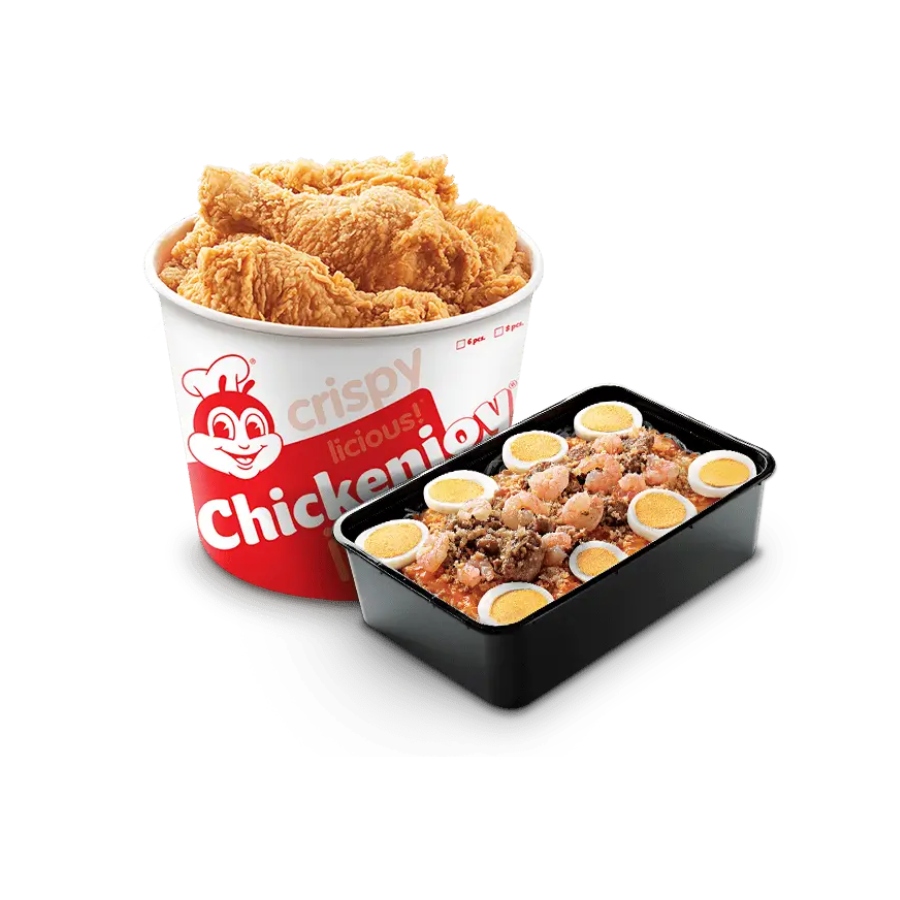 Chickenjoy With Palabok